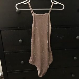 Velvet bodysuit